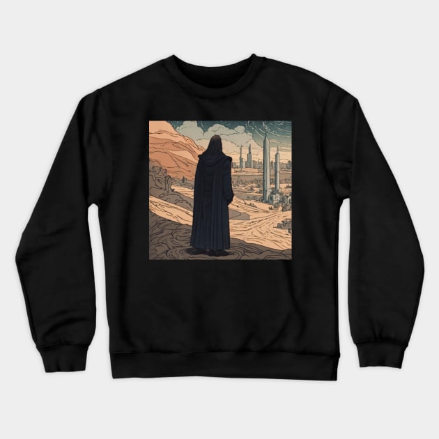 A shadow in Eden Crewneck Sweatshirt by Shadow Clothes